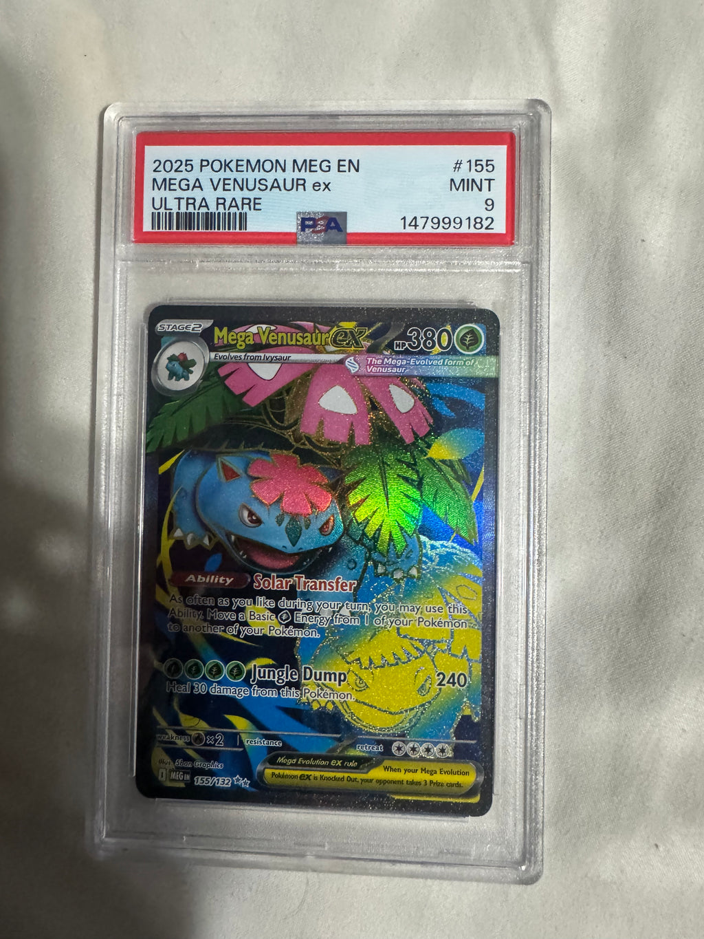 Pokémon TCG: Venasuar Ultra Rare PSA 9