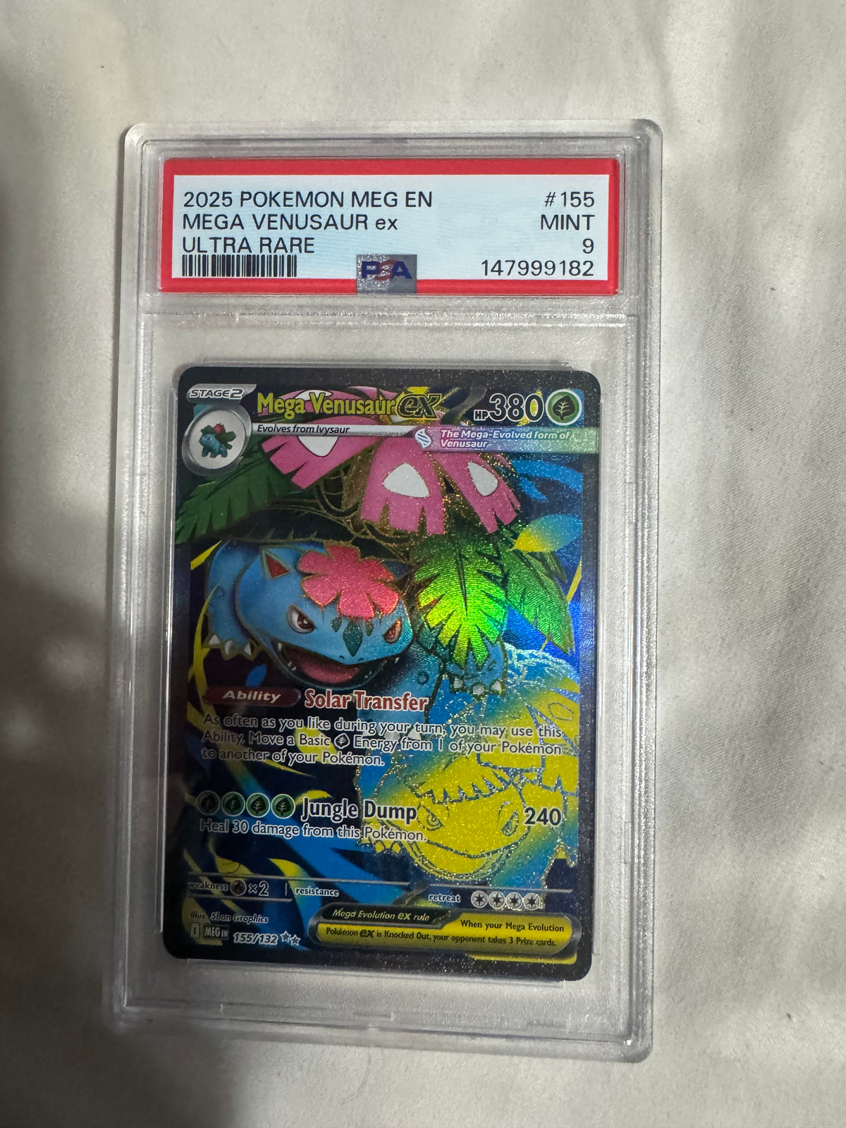 Pokémon TCG: Venasuar Ultra Rare PSA 9