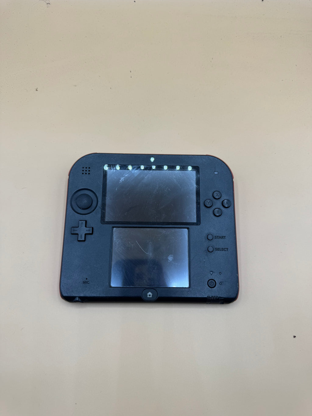 Crimson Red Nintendo 2DS with sd card