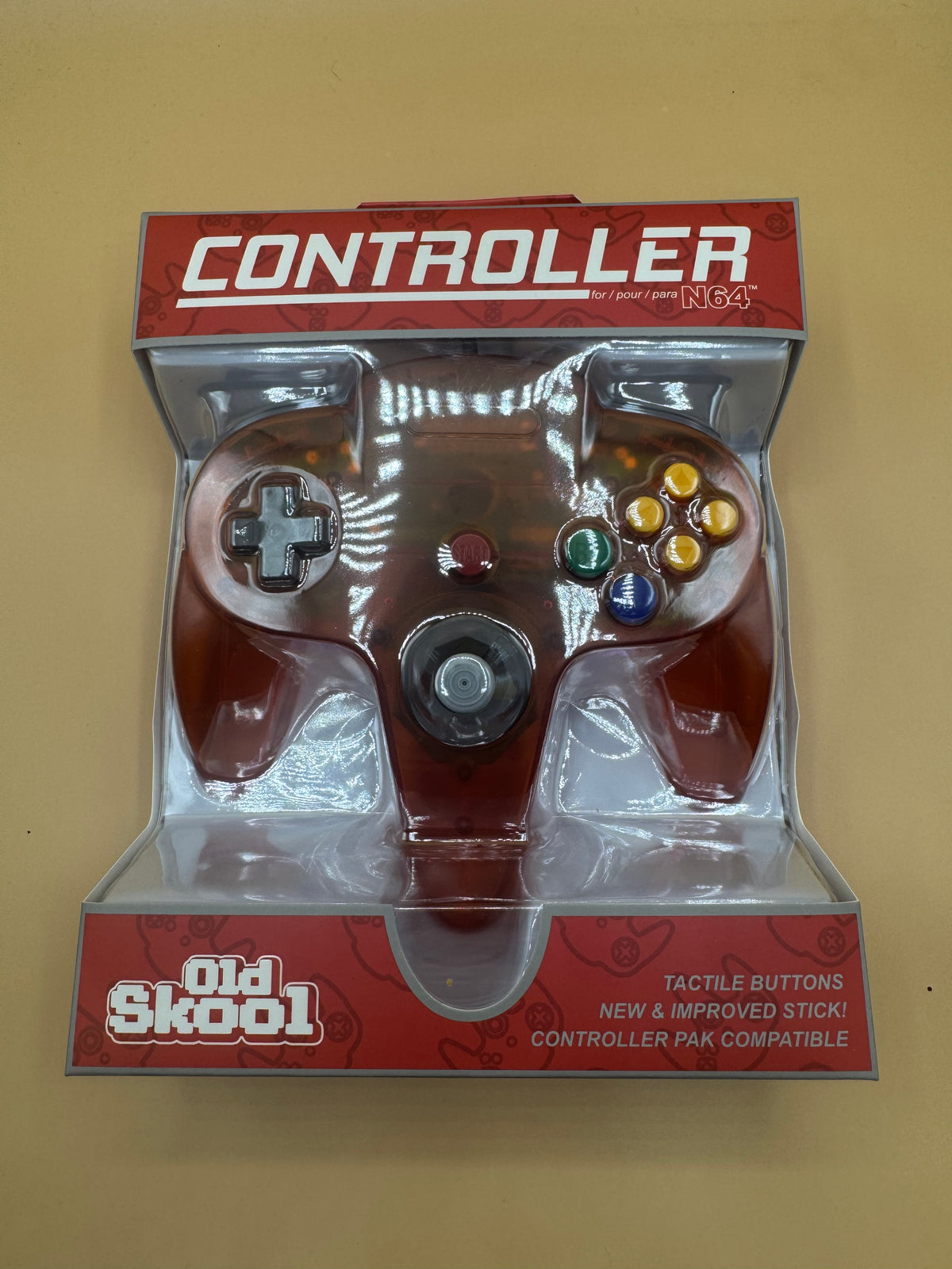 Oldskool Controller for Nintendo 64 (Fire Orange)