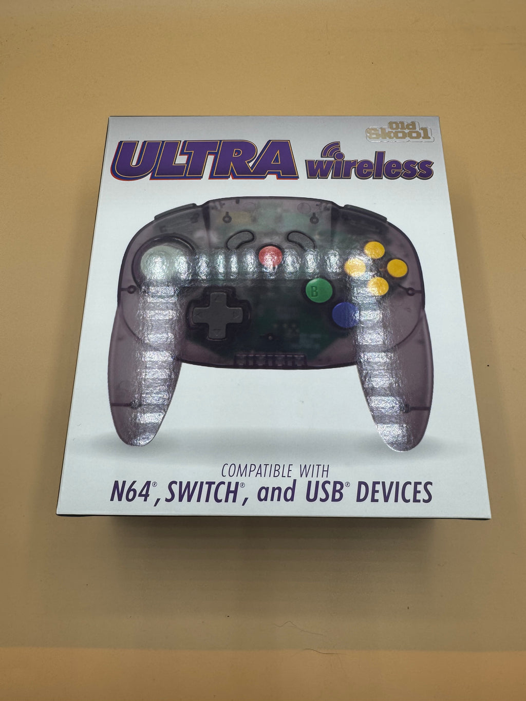 Oldskool “Ultra Wireless” controller for Nintendo 64 (Atomic Purple)