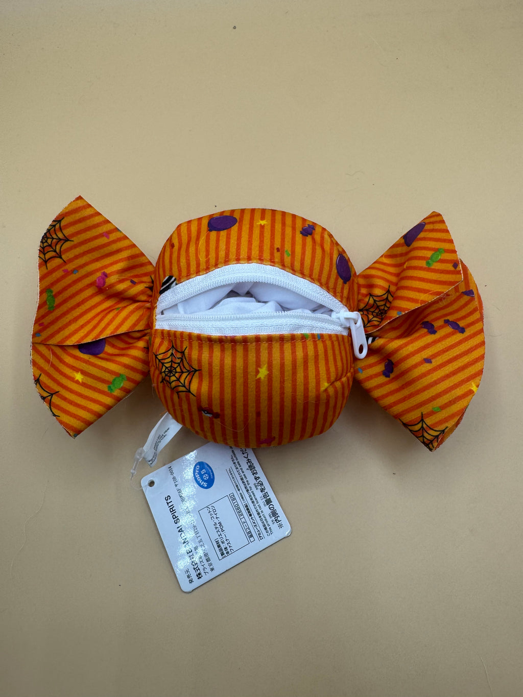 Pokémon Orange Candy-Shaped Plush Pouch (Pokémon Halloween Series)