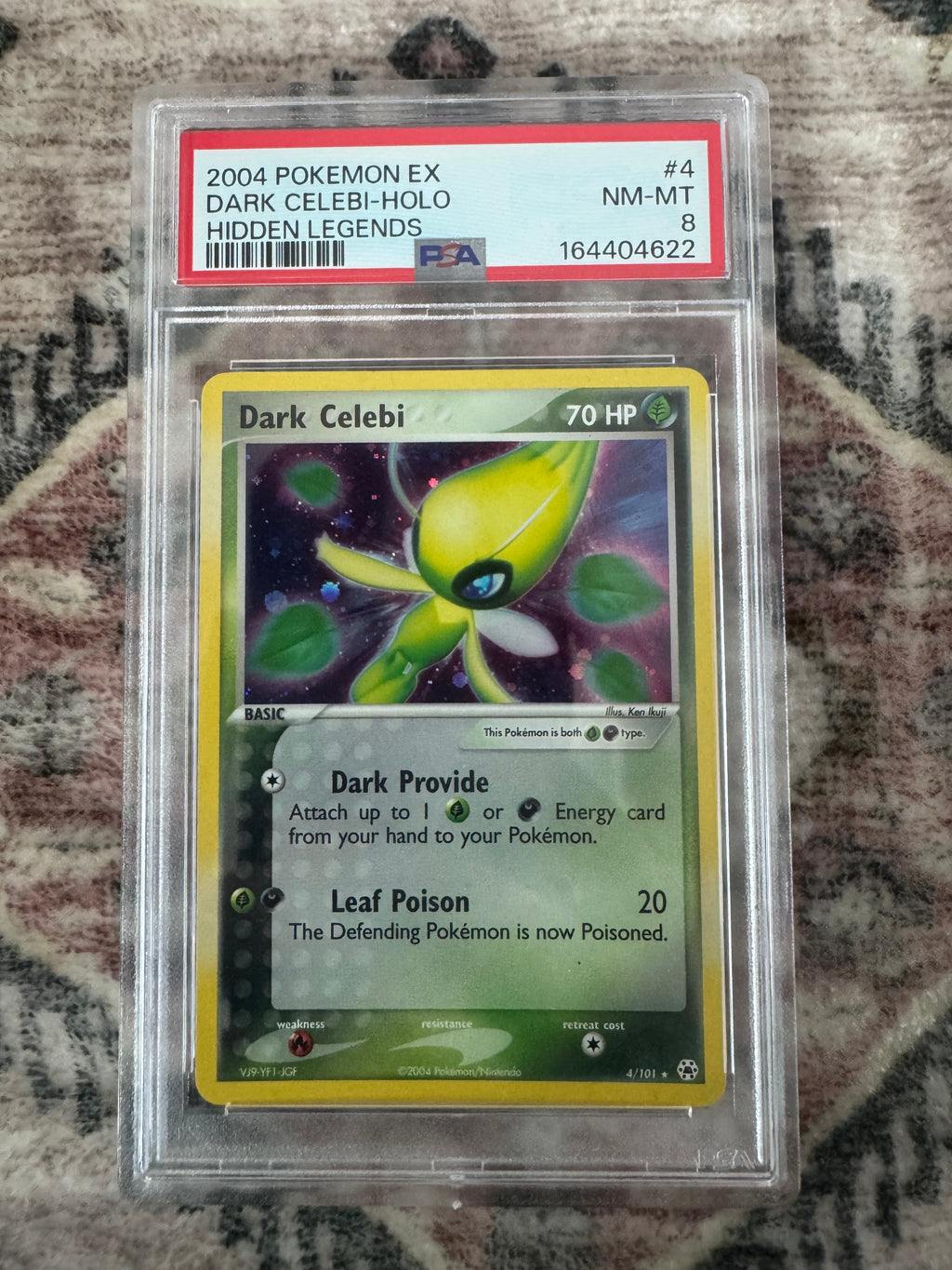 Pokémon TCG: Dark Celebii Holo Hidden Legends PSA 8
