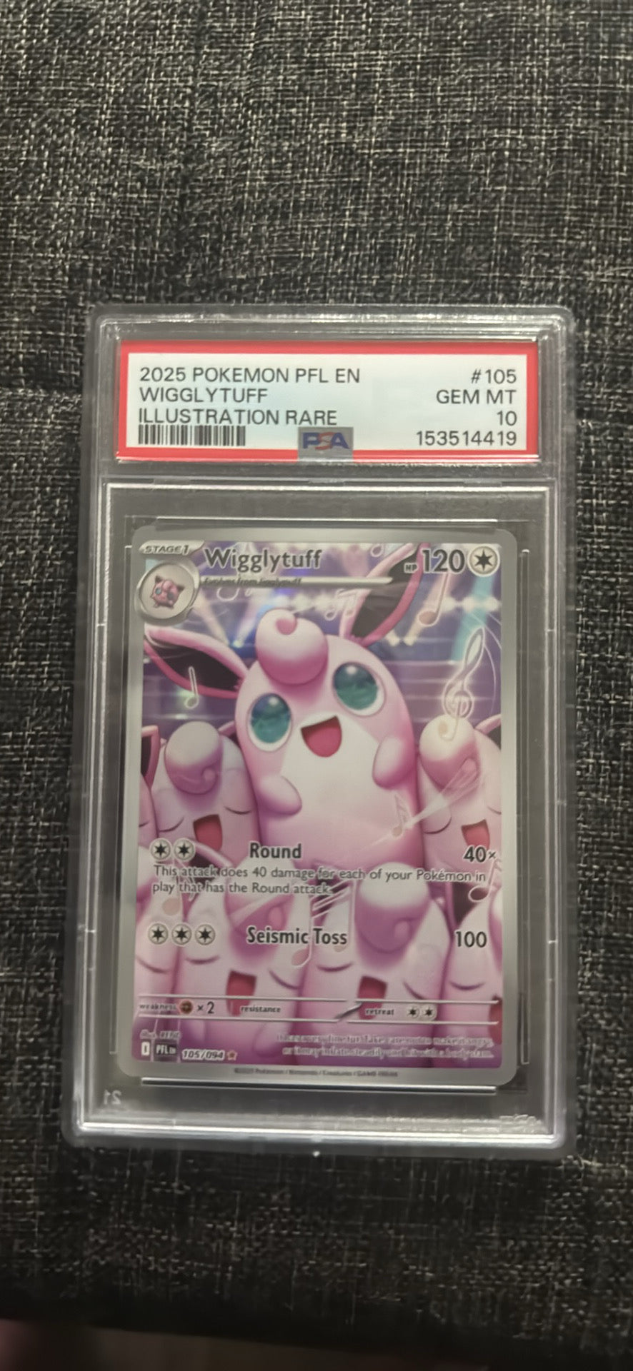 Pokémon TCG: Wigglytuff Illustration Rare PSA 10