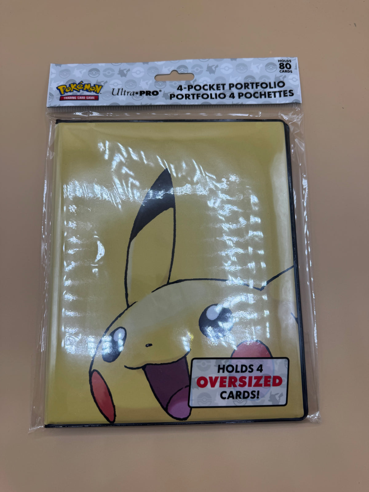 Pokemon TCG Ultra PRO Pokémon Pikachu 4-Pocket Portfolio Binder