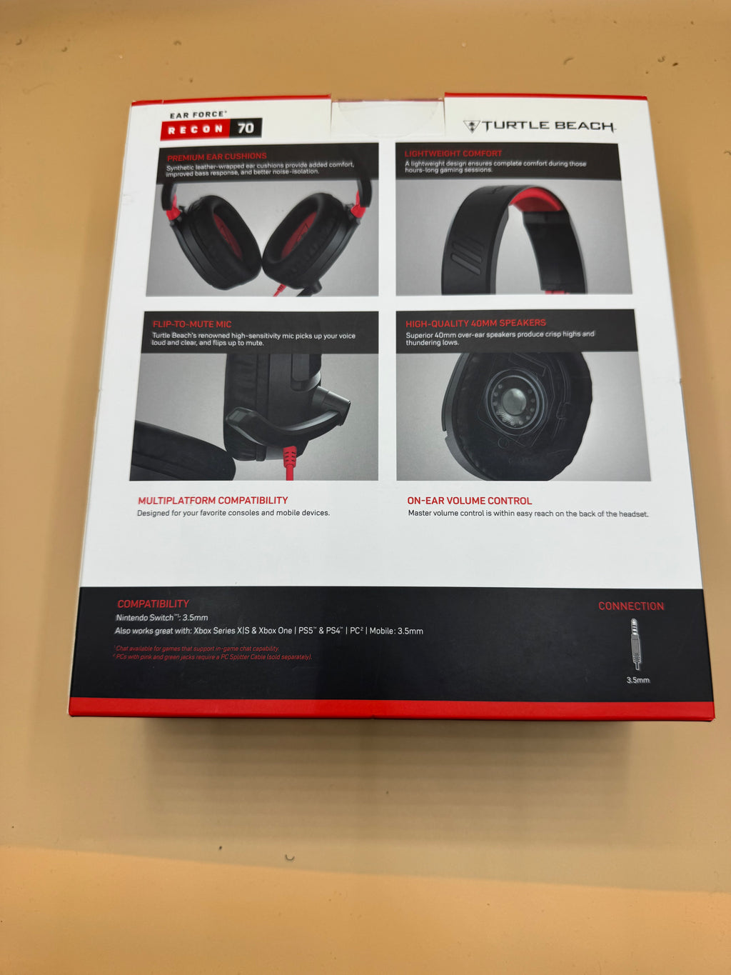Turtle Beach Recon 70 Wired Gaming Headset for Nintendo Switch - Brand New Sealed