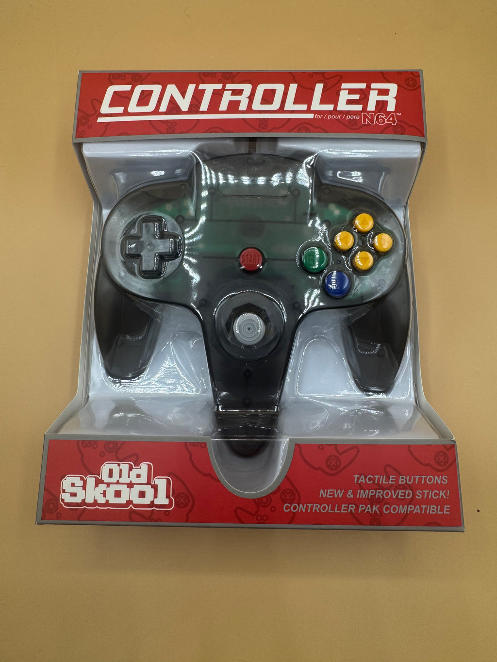 Oldskool Controller for Nintendo 64 (Smoke Grey)