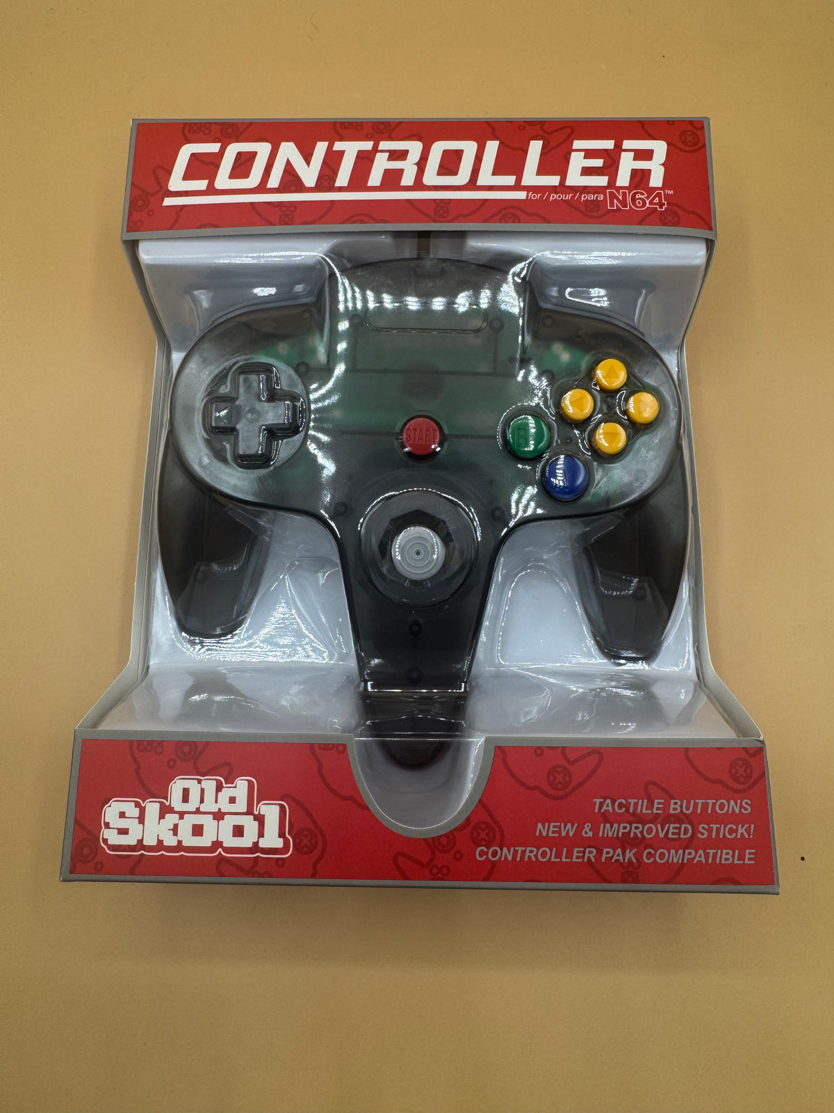 Oldskool Controller for Nintendo 64 (Smoke Grey)