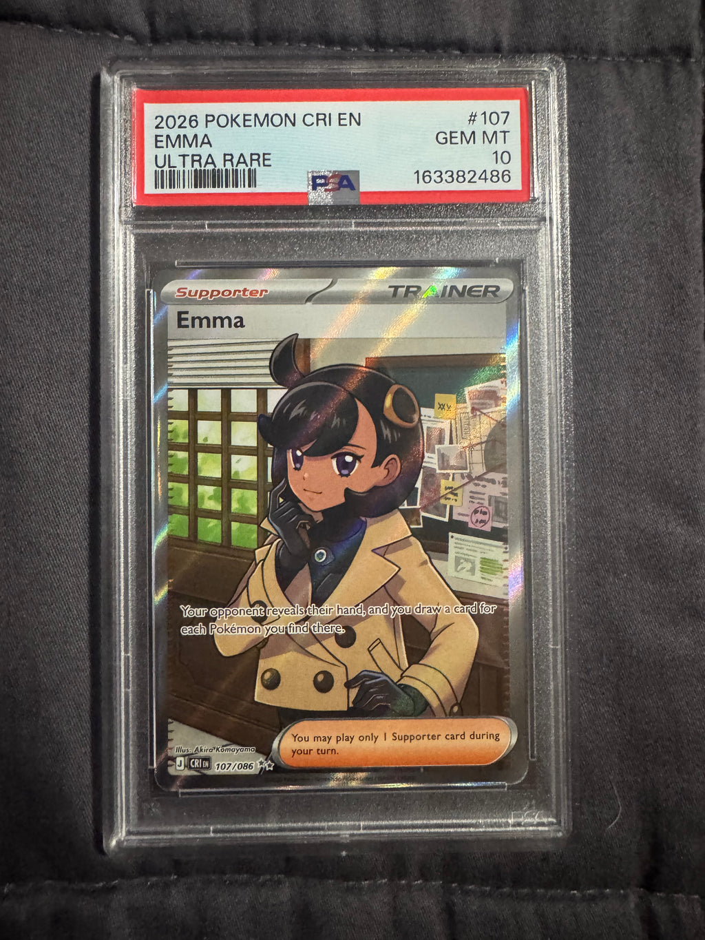 Pokémon TCG: Emma Ultra Rare PSA 10