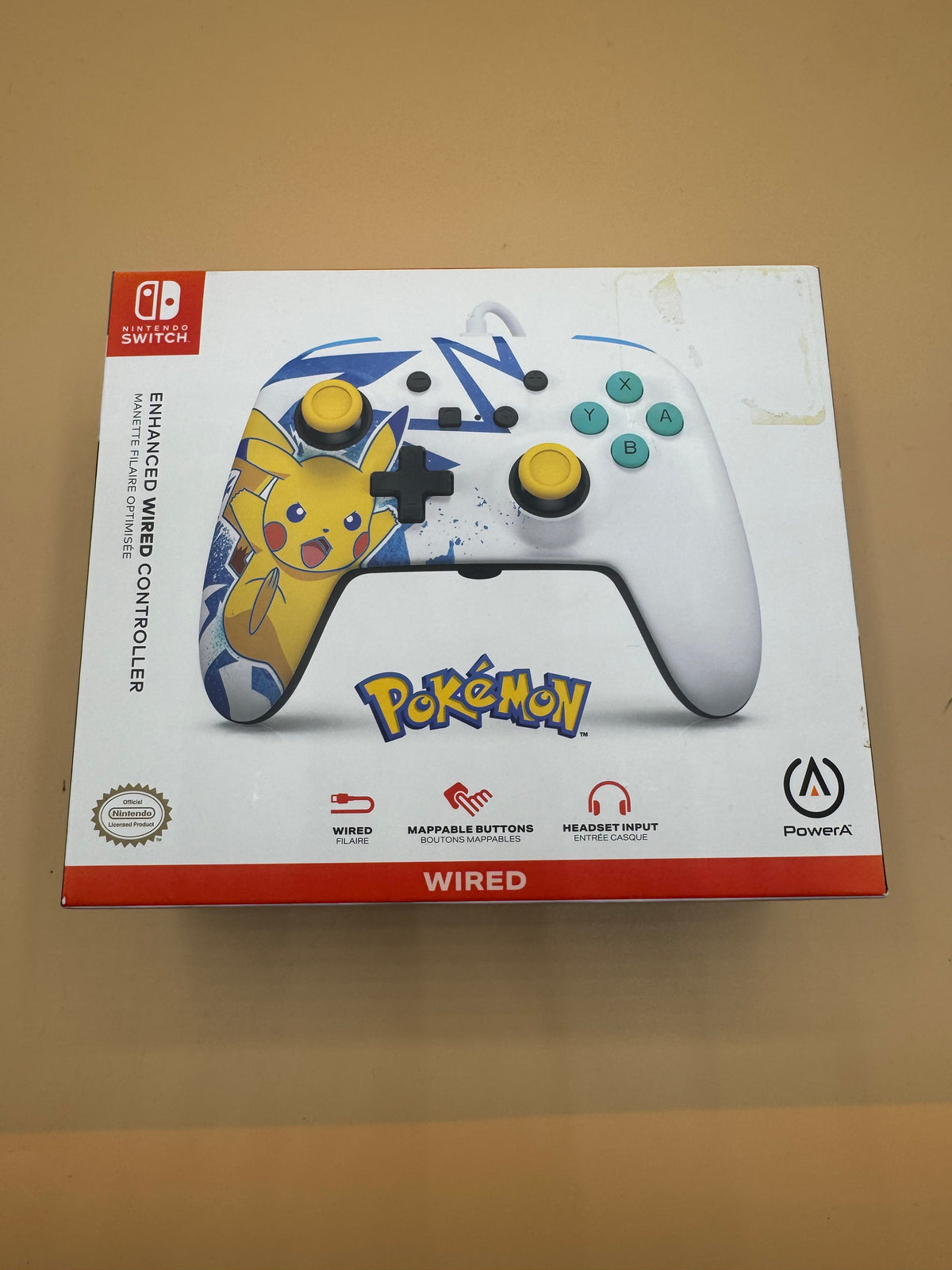 PowerA Enhanced Wired Controller for Nintendo Switch "Pikachu High Voltage"