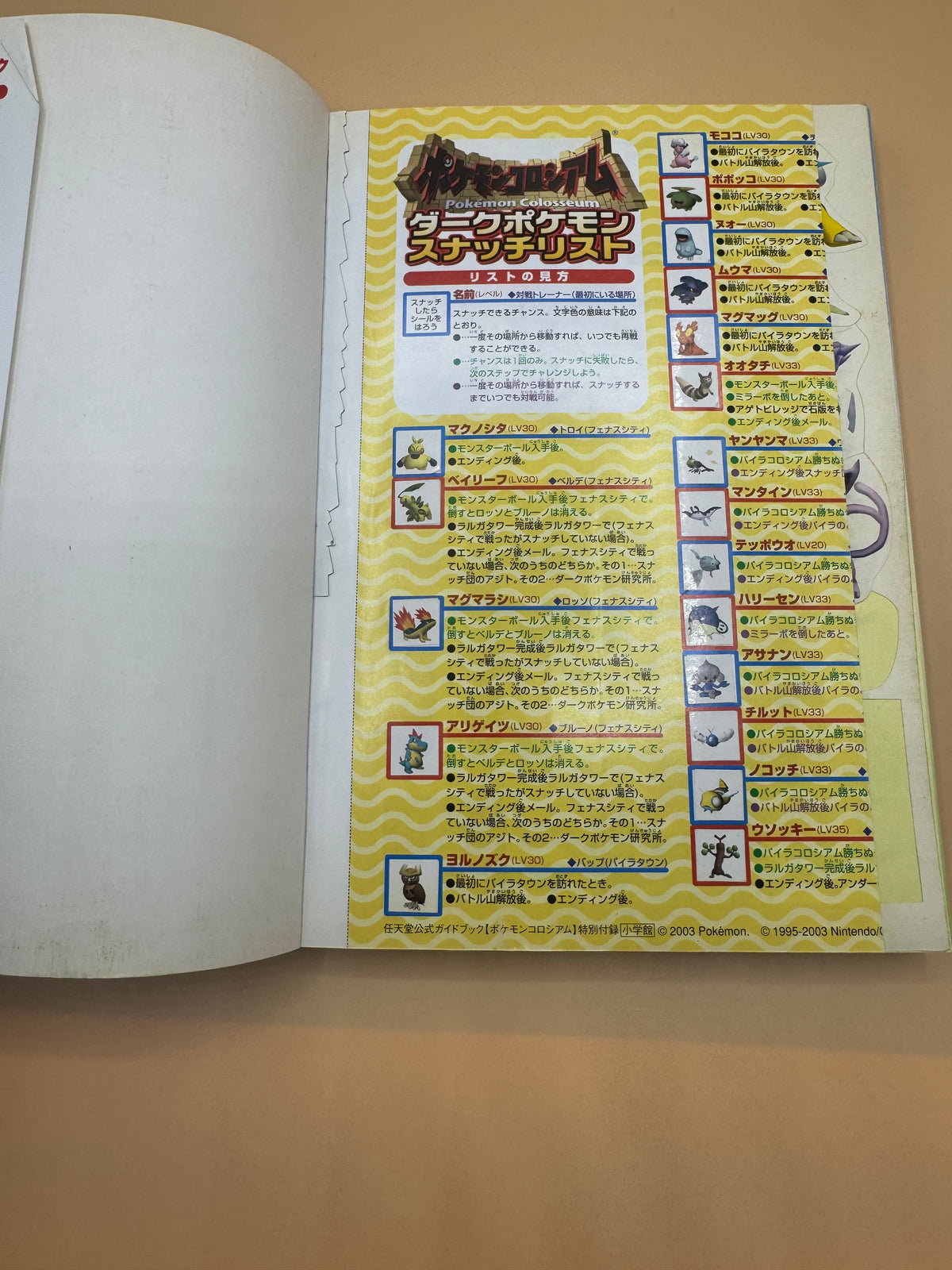 Pokémon Colosseum Official Nintendo Guidebook (Japanese import)