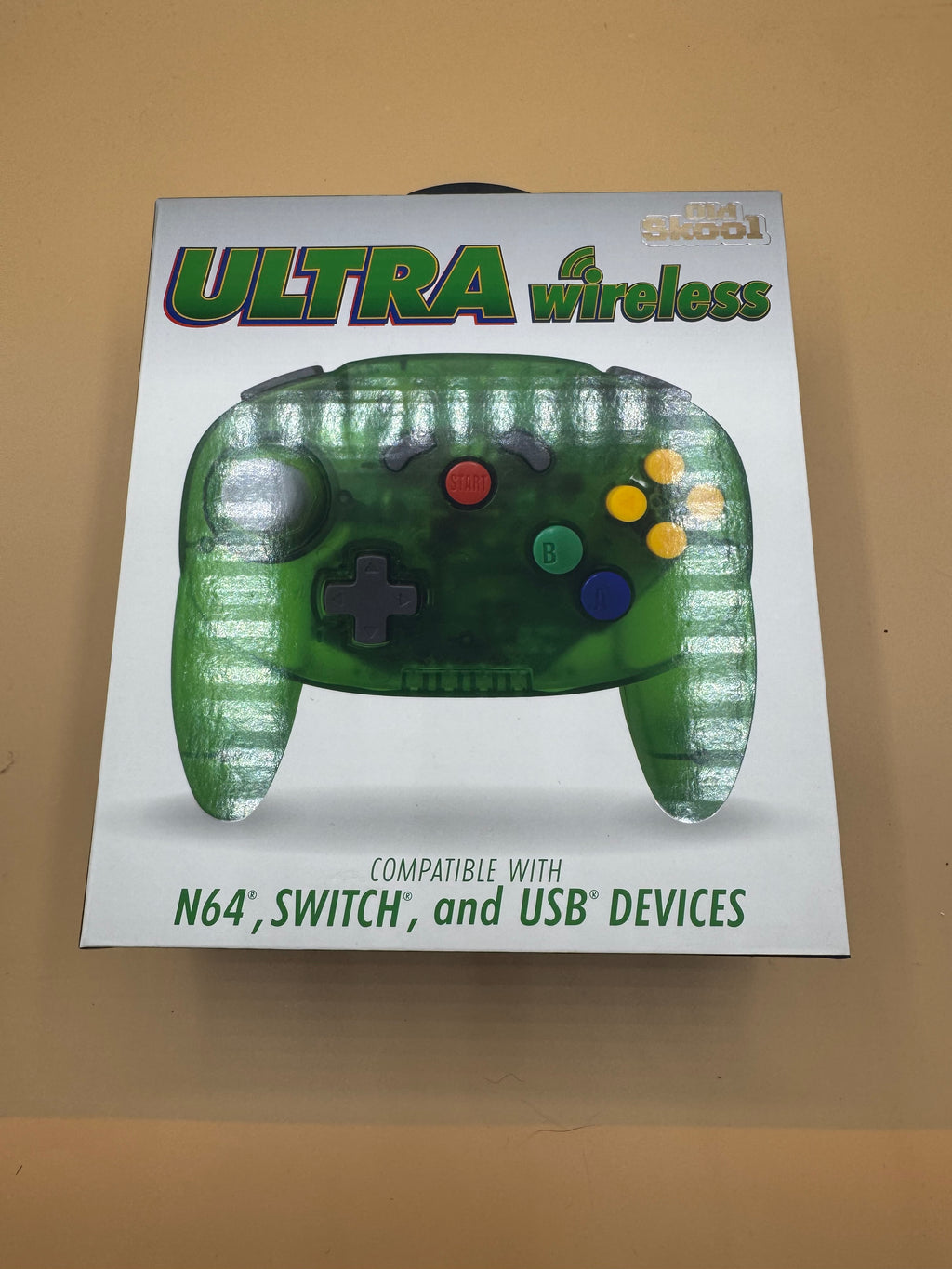 Oldskool “Ultra Wireless” controller for Nintendo 64 (Jungle Green)