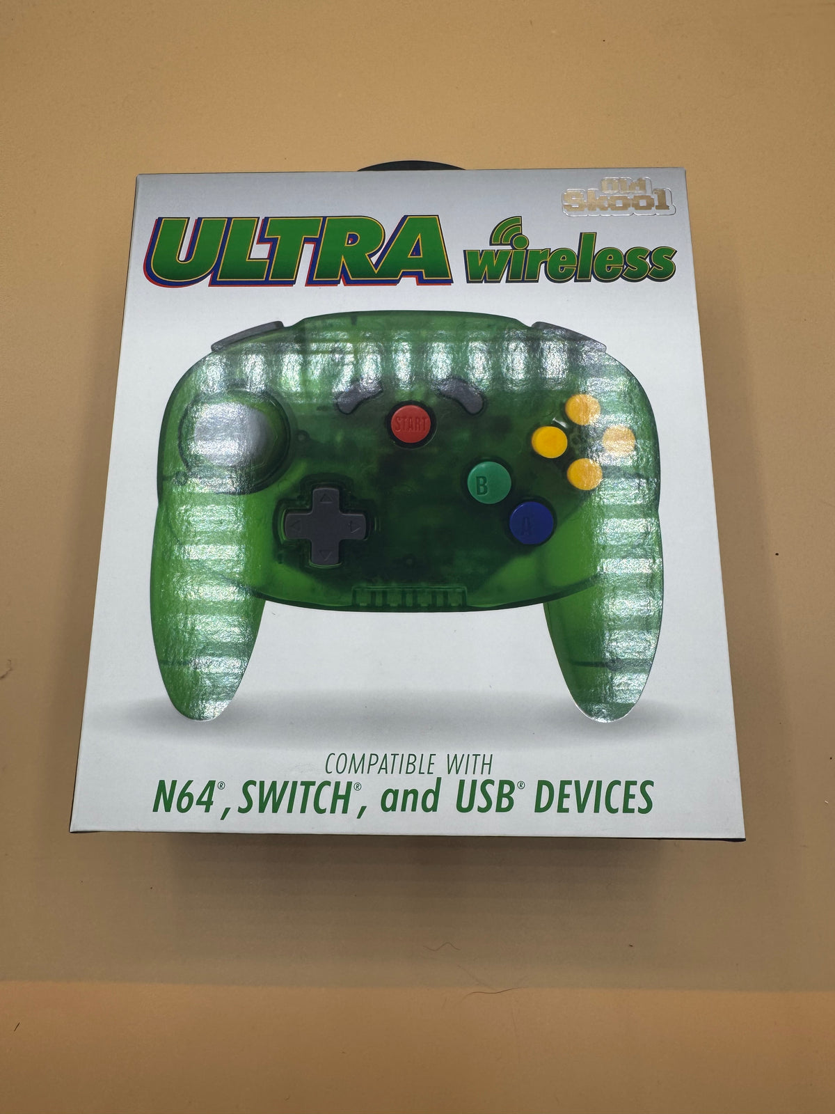 Oldskool “Ultra Wireless” controller for Nintendo 64 (Jungle Green)