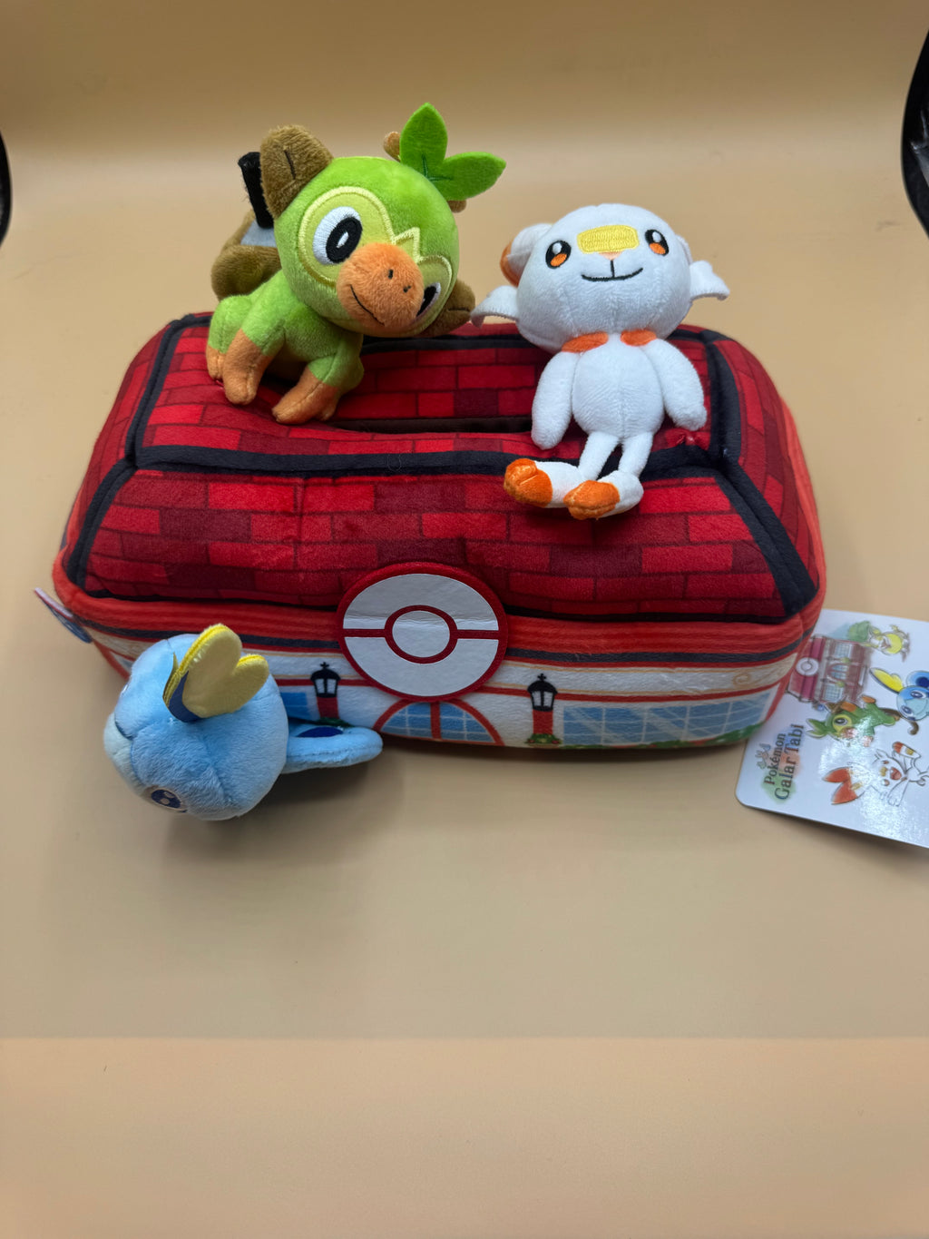Pokémon Center Japan "Galar Tabi" (Galar Journey) Plush Tissue Box Cover