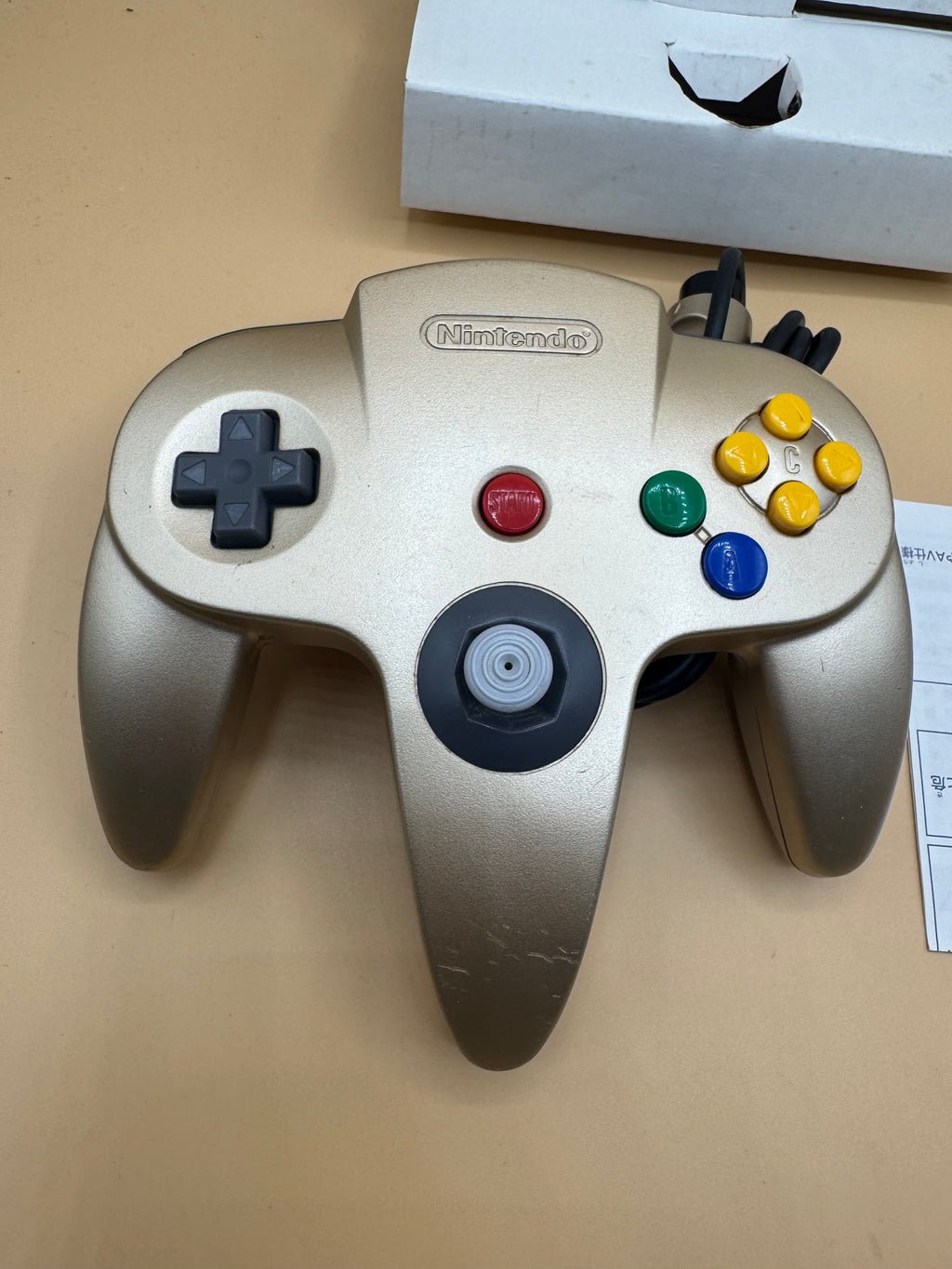Gold Nintendo 64 Controller (Japanese import) CiB