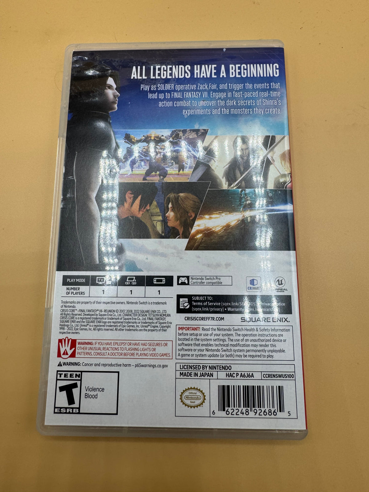 Final Fantasy VII: Crisis Core Reunion