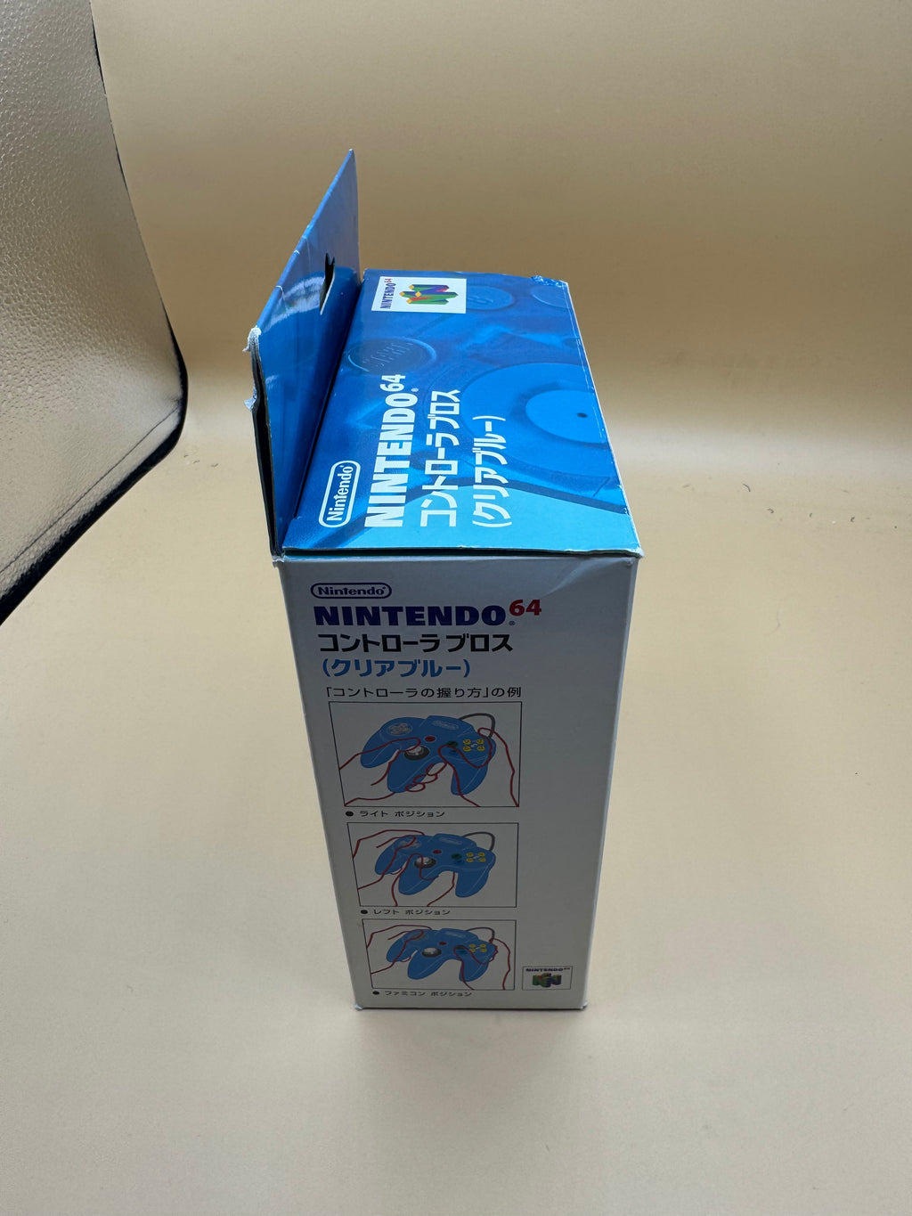 Ice Blue/Clear White Nintendo 64 Controller (Japanese import) CiB