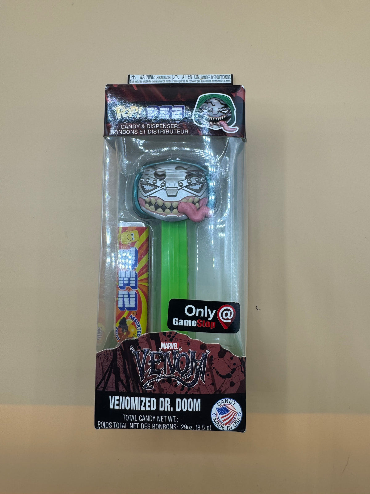 Funko Pop! PEZ Marvel Venomized Dr. Doom GameStop Exclusive