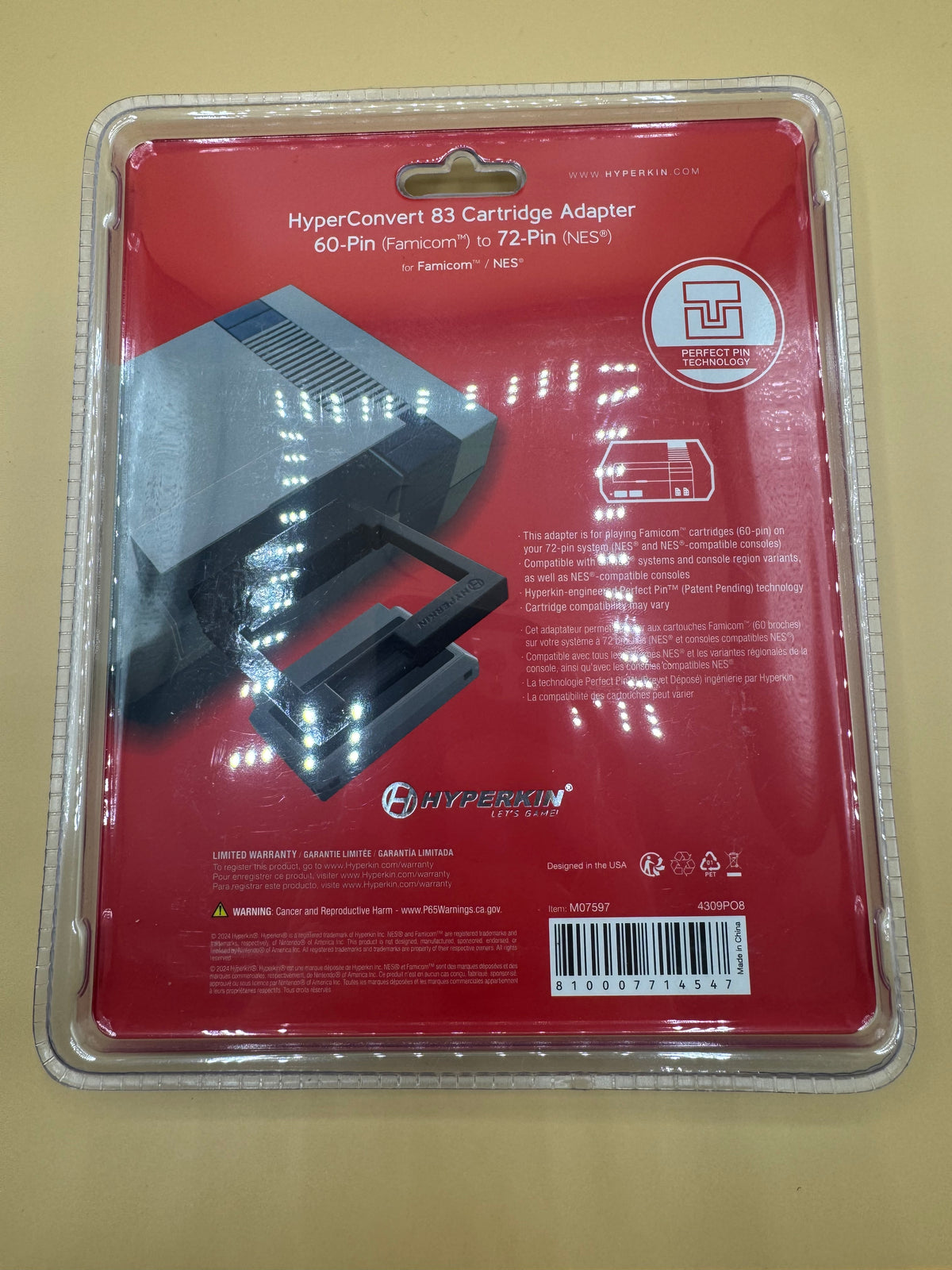Hyperkin HyperConvert 83 Cartridge Adapter for NES/Famicom