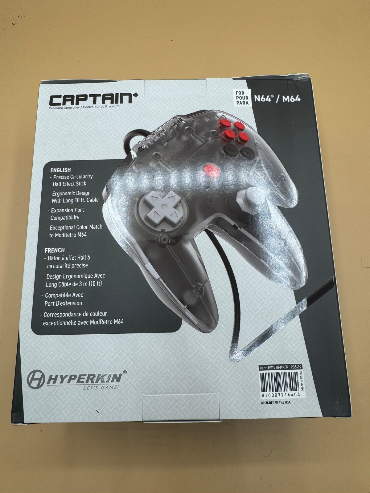 Hyperkin Captain+ Premium Controller for Nintendo 64/M64 Limited “Frost” Edition