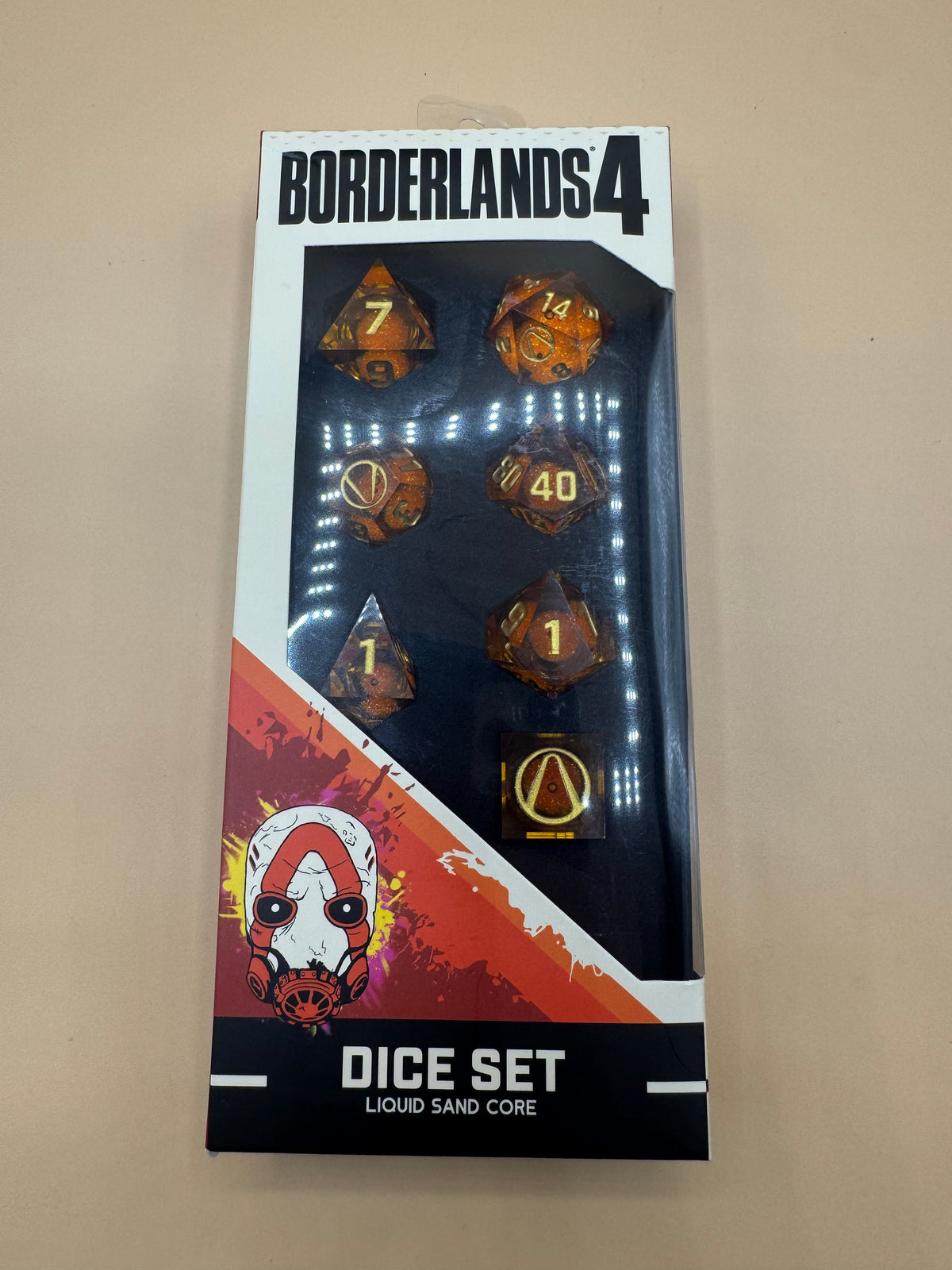 Borderlands 4 "Sands of Time" Liquid Sand Core Dice Set