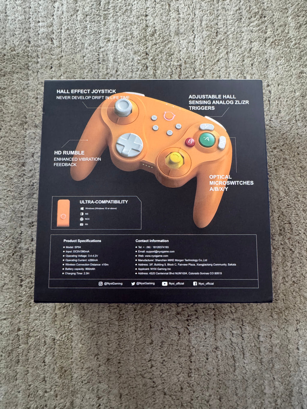 NYXI Warrior Bluetooth Controller  "Spice Orange"