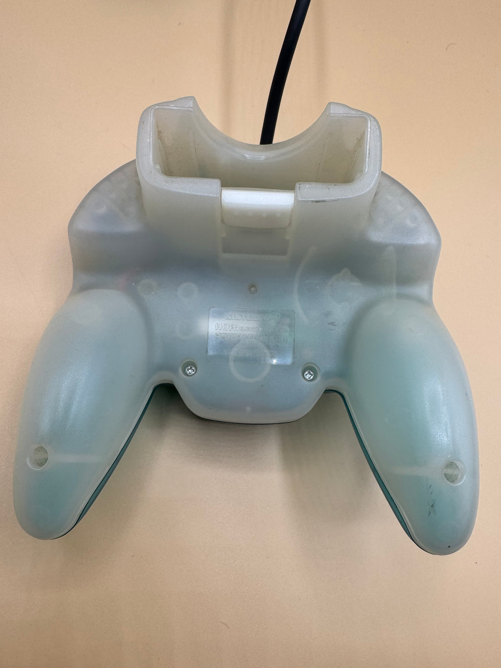 Clear Blue/White Hori Mini Pad 64 Controller