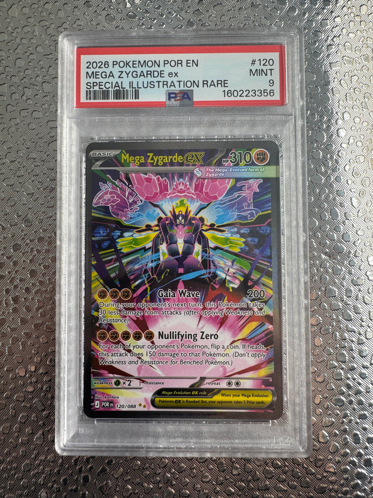Pokemon TCG: Mega Zygarde ex SIR PSA 9