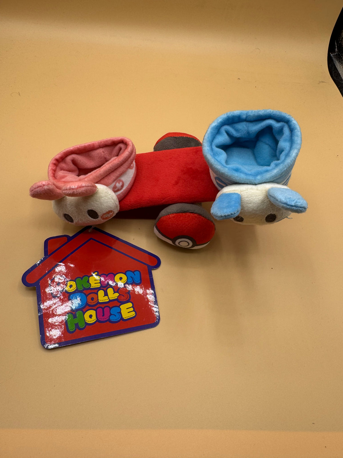 Pokémon Center Original "Pokémon Dolls House" Plusle & Minun Plush Seesaw