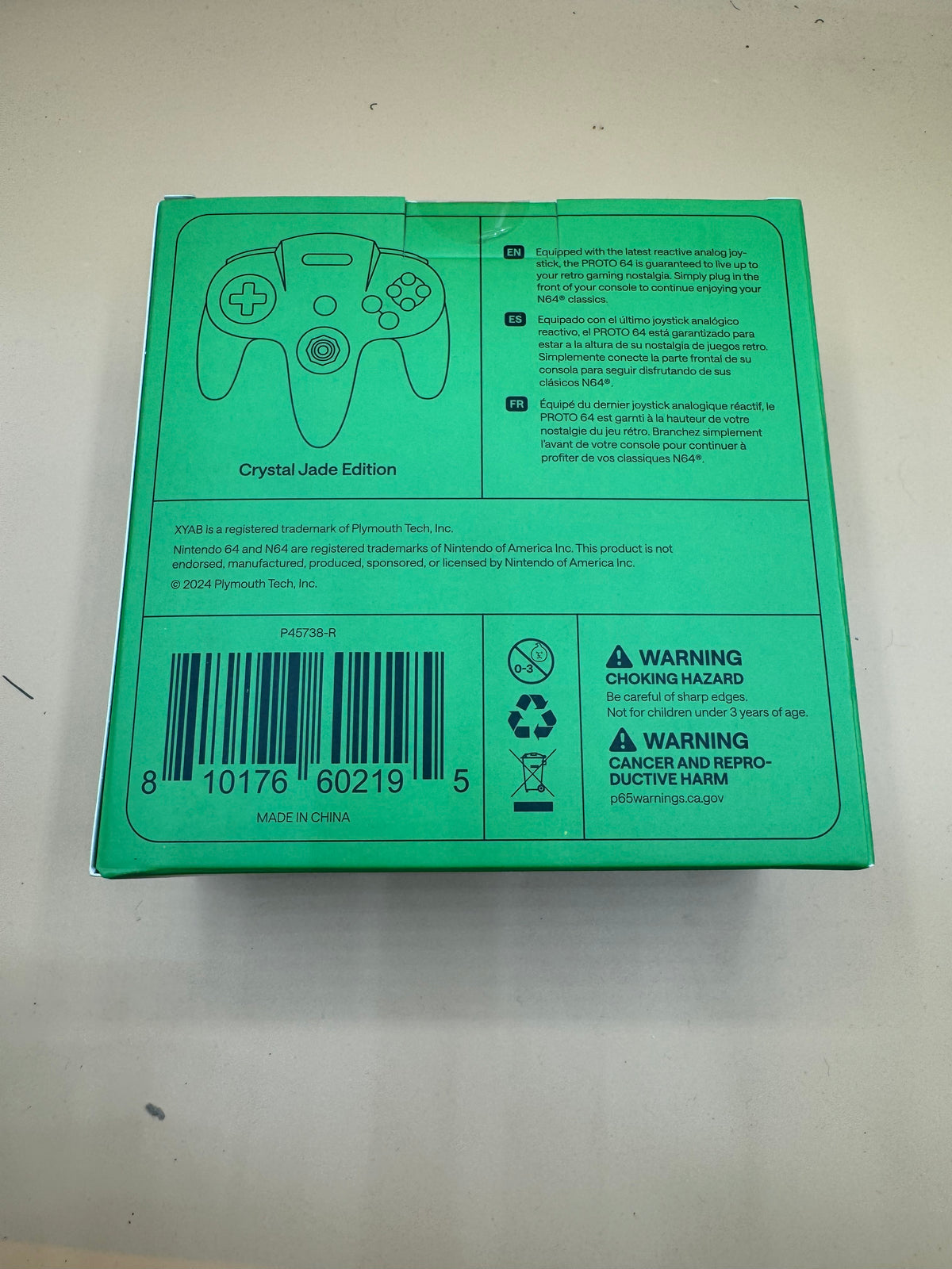 XYAB “Proto64” Wired Controller (Crystal Jade)