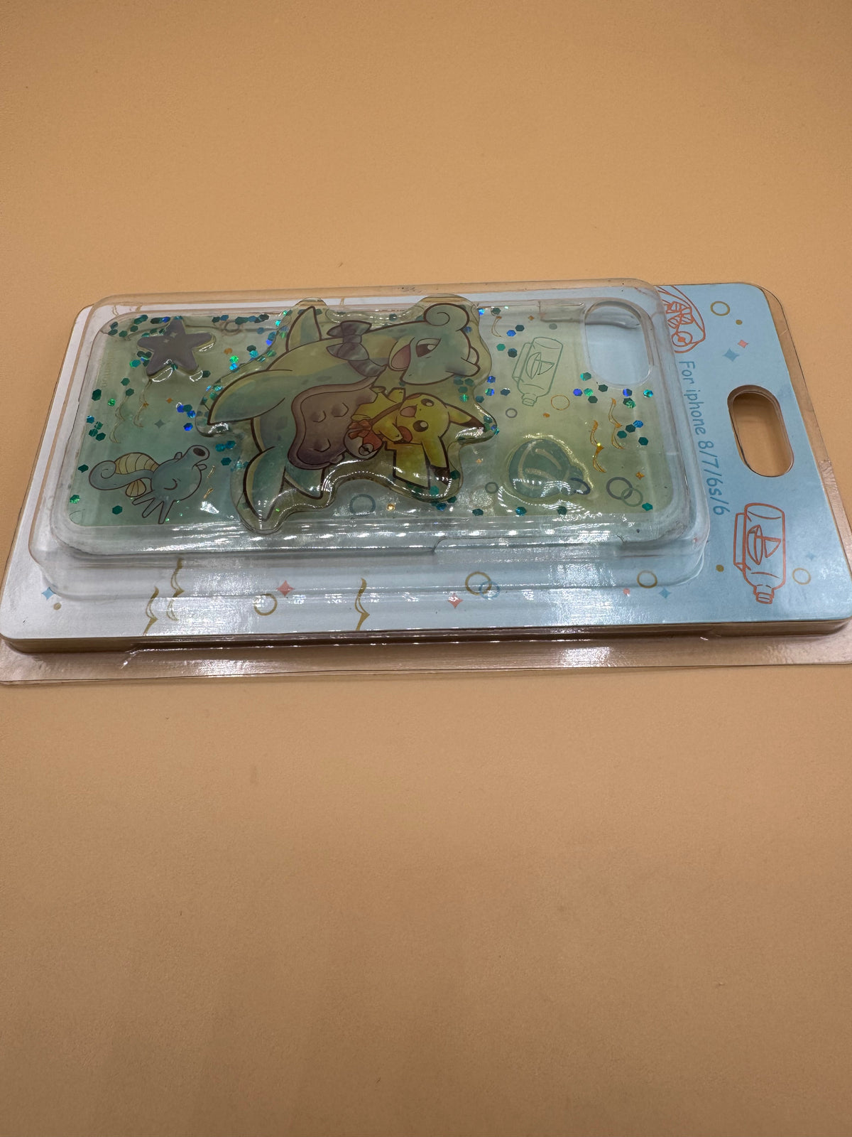 Pokémon Center Japan "Ride on Lapras" Glitter Liquid Smartphone Case (Japanese import)—Japanese Pokémon Center Exclusive