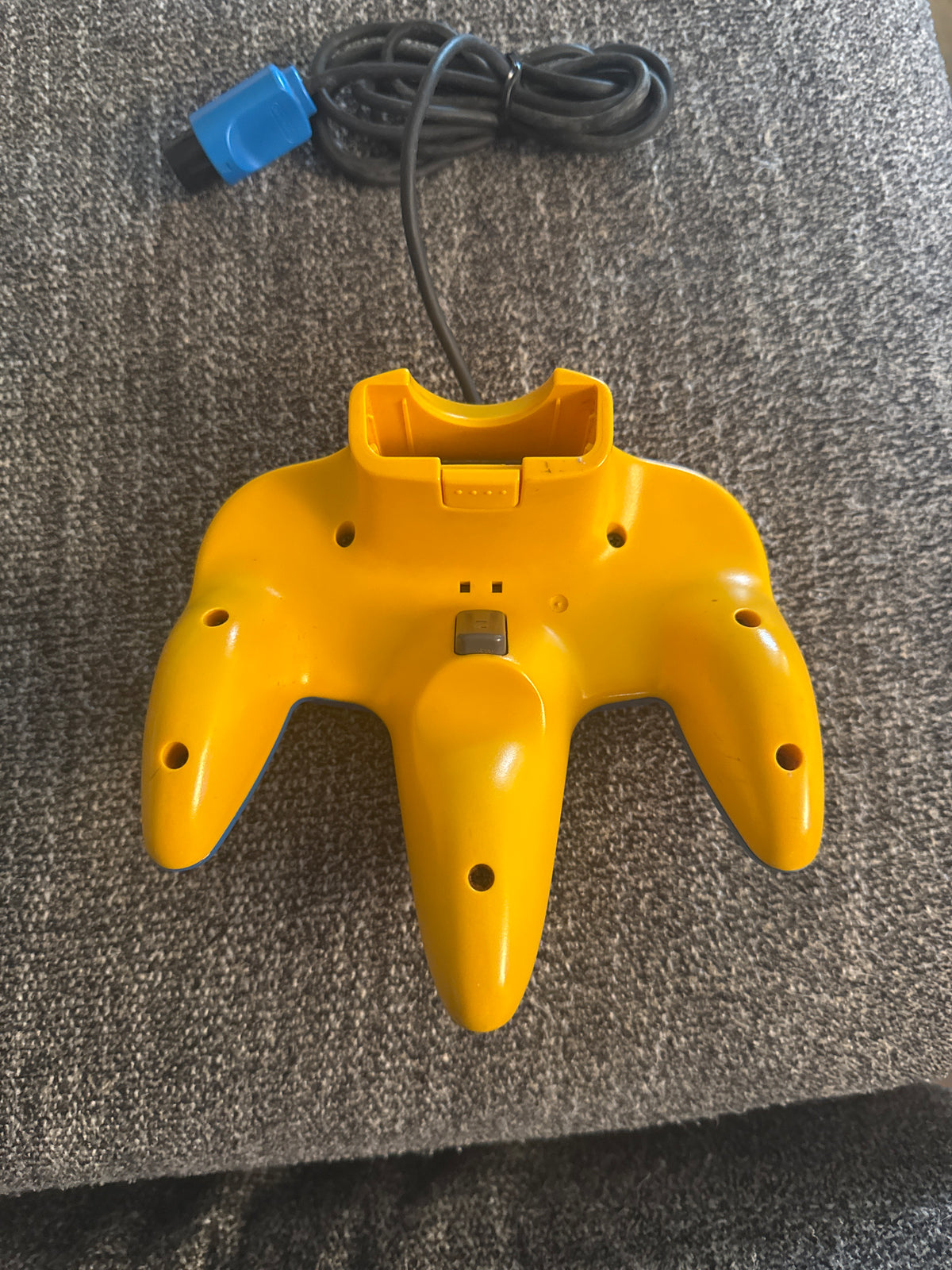 “Pikachu” Blue and Yellow Nintendo 64 Controller