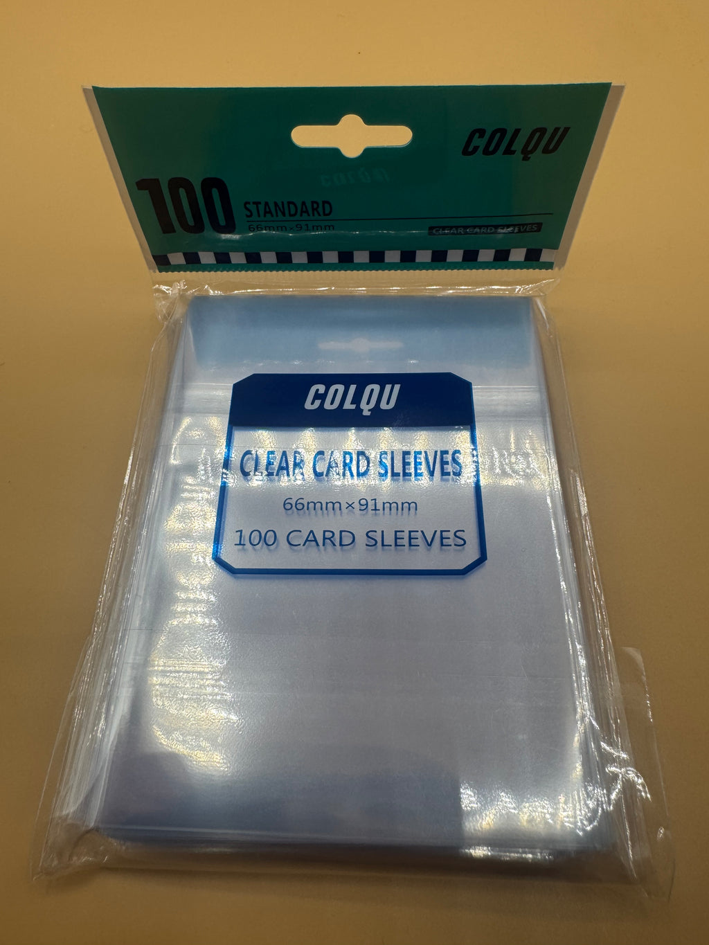 Colqu standard clear card sleeves 100 pack