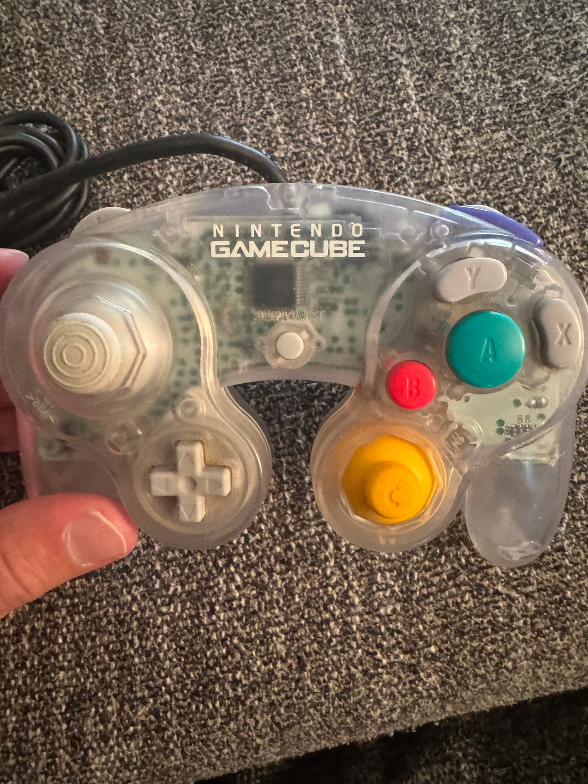 Clear-Skeleton Official Nintendo GameCube Controller (OEM)