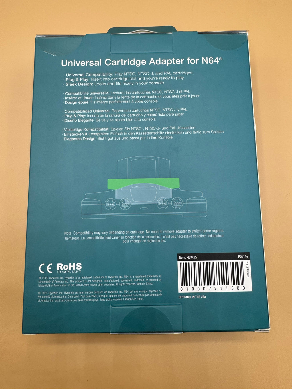 HYPERKIN “HYPERCONVERT: UNIVERSAL CARTRIDGE ADAPTER” for Nintendo 64