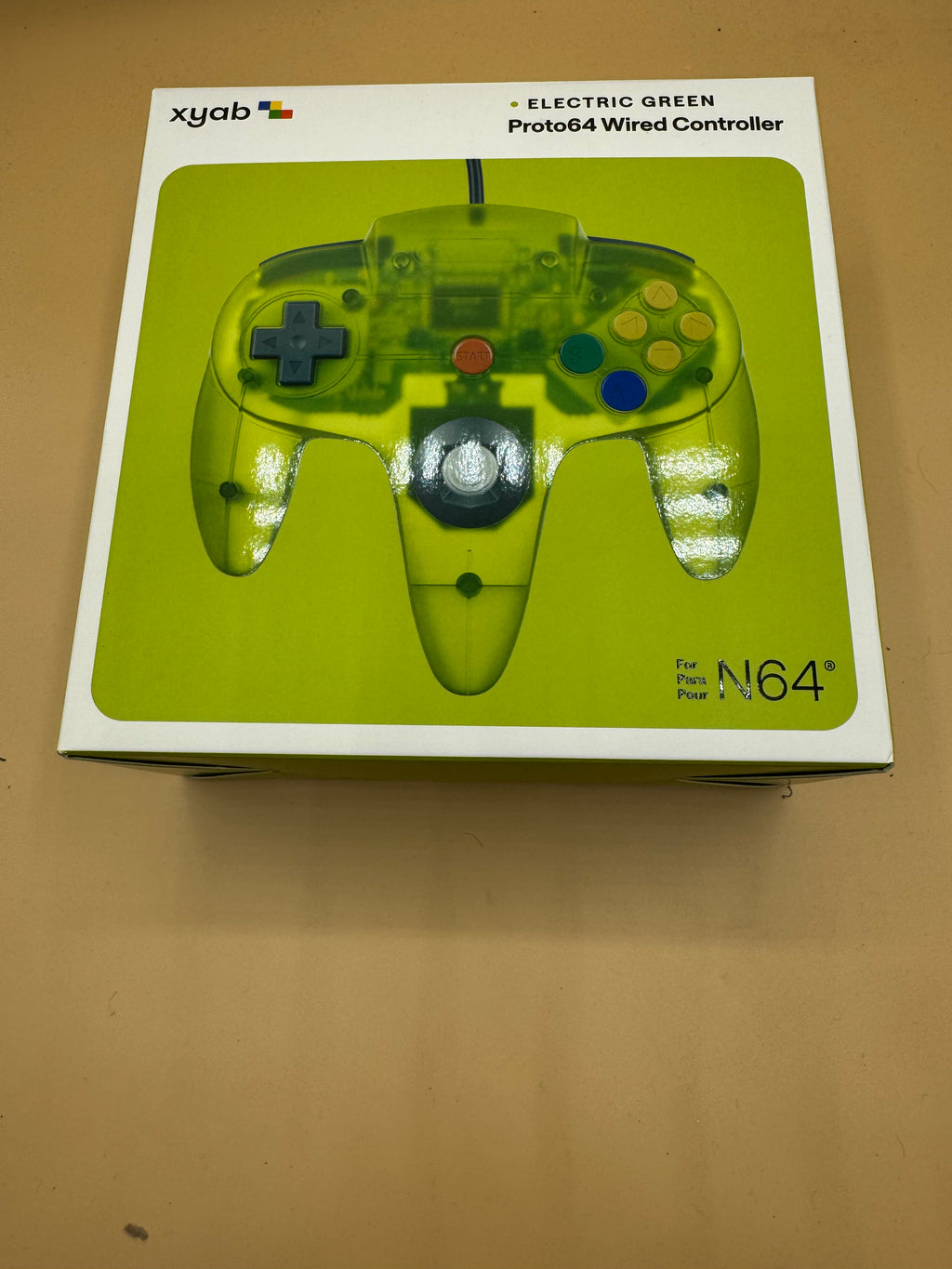 XYAB “Proto64” Wired Controller (Electric Green)