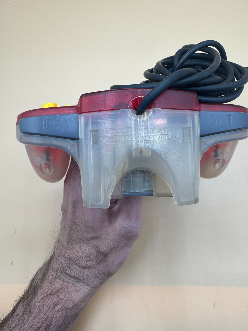 Clear Red/White Nintendo 64 Controller (Japanese import)