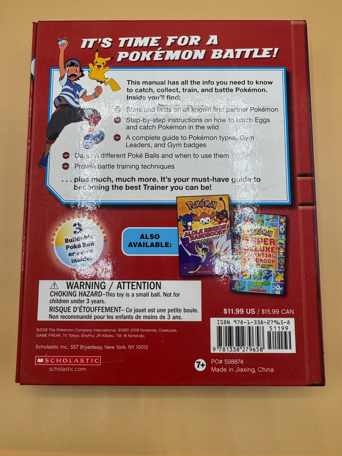 Pokémon Training Manual (Pokémon Training Box with Poké Ball Erasers) published by Scholastic Inc