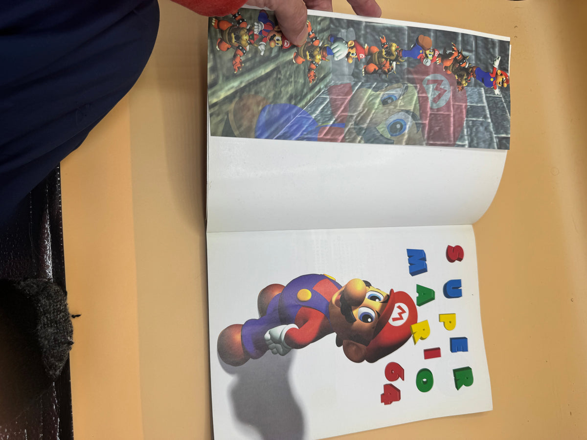 Japanese official strategy guide for Super Mario 64 (Japanese import)