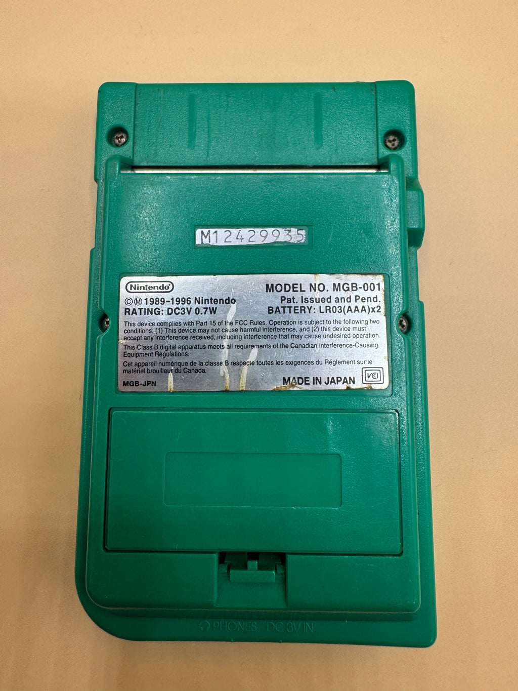 Green Gameboy Pocket