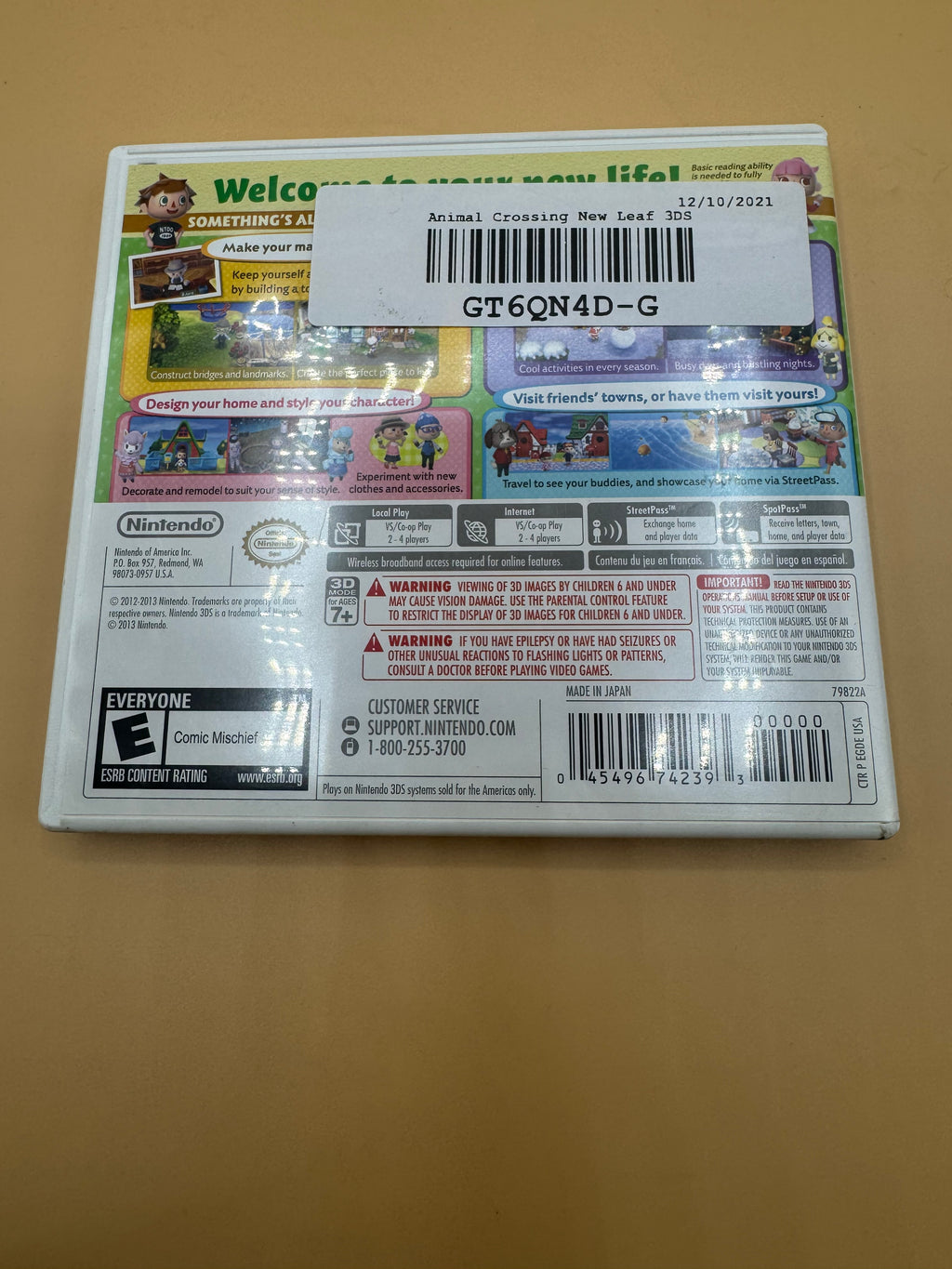 Animal Crossing: New Leaf CiB