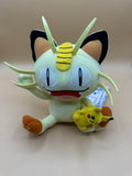 Pokémon Center Waku Waku Get Kuji 2012 — Prize E: Meowth Plush with Pokémon Doll