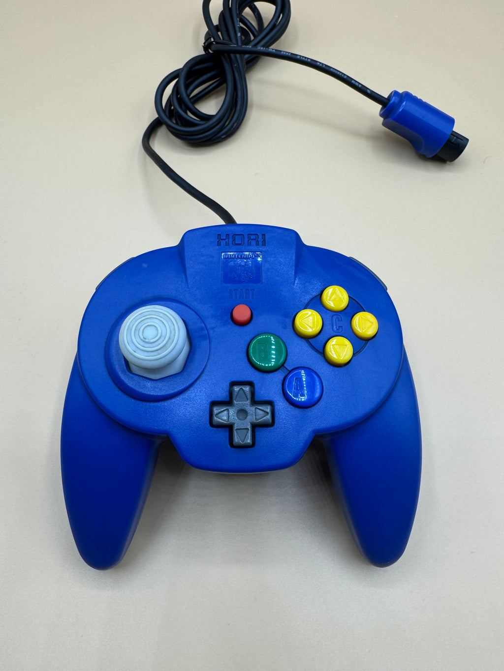 Blue Hori Mini Pad 64 Controller