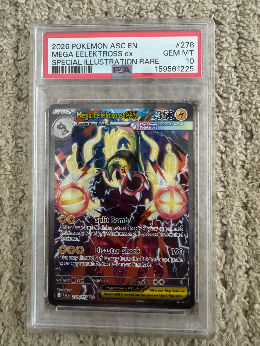 Pokémon TCG: Mega Eelektross ex SIR Ascended Heroes (PSA 10)