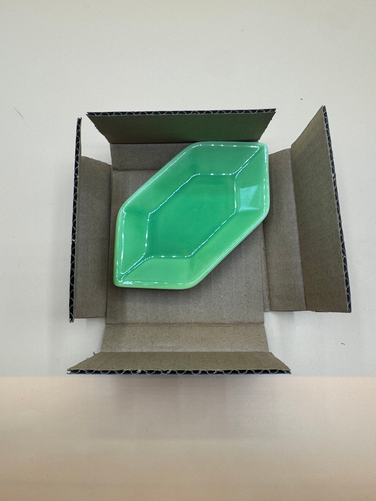 "Prize F" Green Rupee Ceramic Small Plate from Bandai Spirtis' official The Legend of Zelda: Tears of the Kingdom Ichiban Kuji lottery