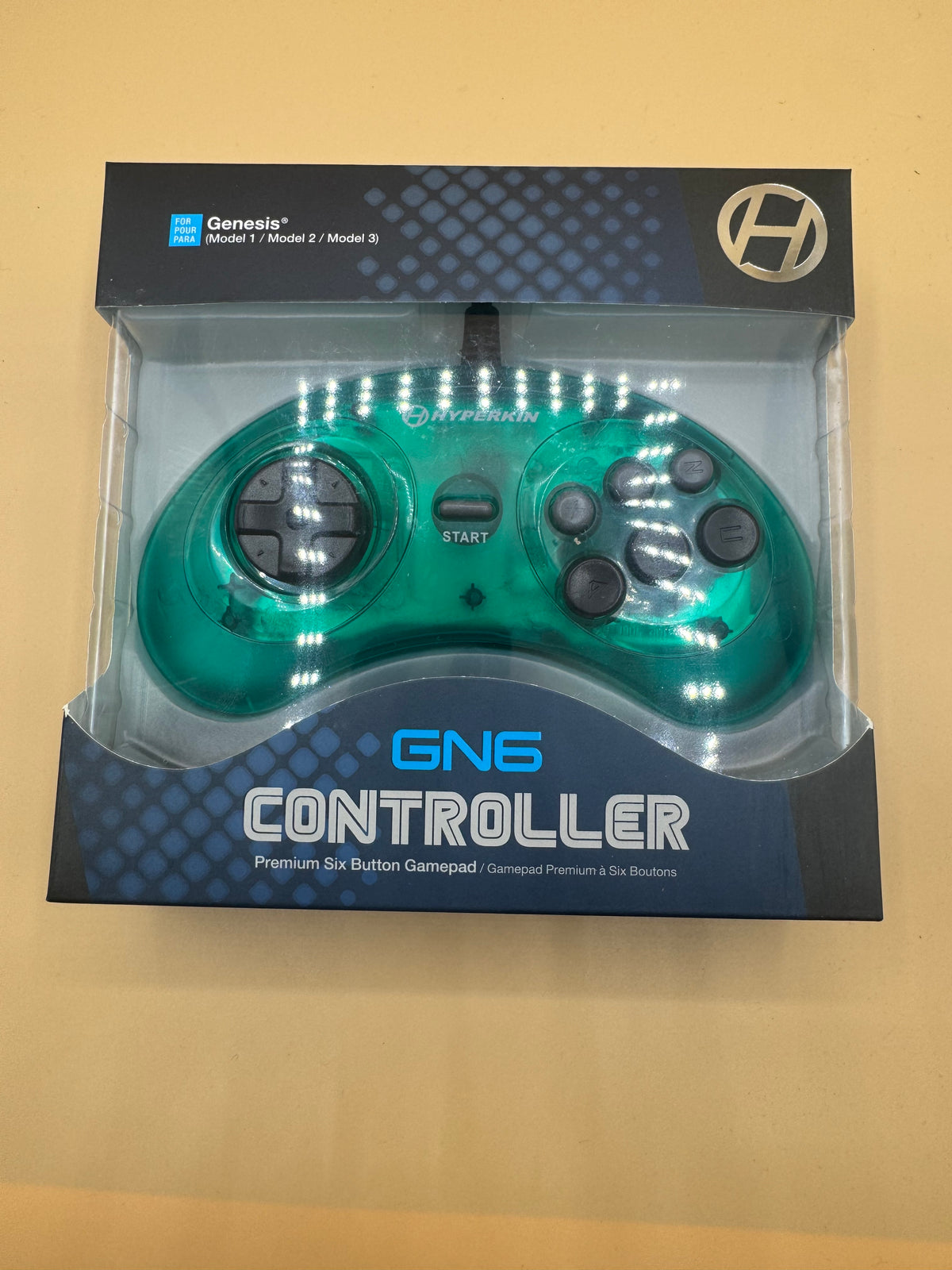 Hyperkin GN6 Controller (Mermaid Green) for Sega Genesis