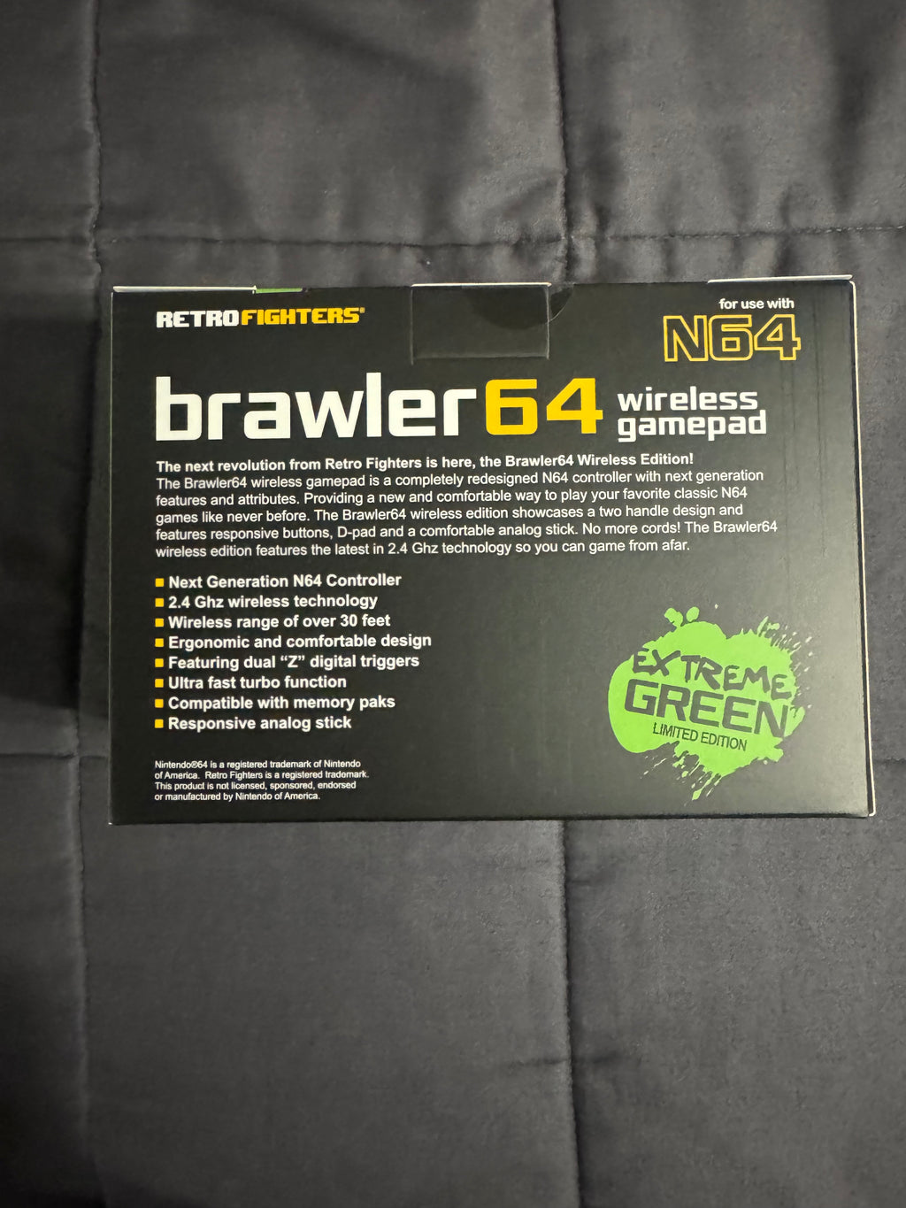 Retrofighters Brawler 64 Wireless Gamepad Limited Edition “Extreme Green”
