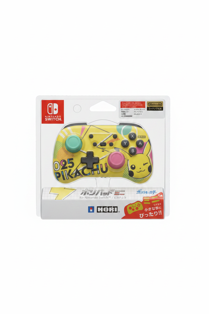 HORI HORIPAD Mini Controller (Pikachu POP) for Nintendo Switch (Japanese import) Brand new sealed