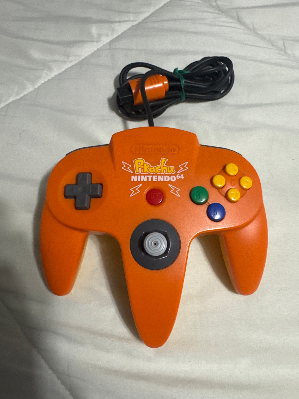 Orange and Yellow “Pikachu” Nintendo 64 Controller (Japanese import)