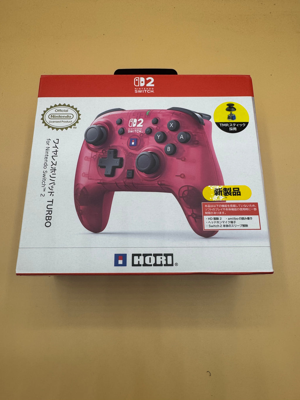 Nintendo Switch 2 HORI Wireless HORIPAD Turbo “Ruby Magenta” (Japanese import) Brand New